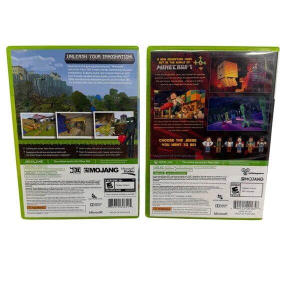 Xbox 360 - Minecraft 360 / Story Mode Bundle - Tested/Works - Picture 2 of 5